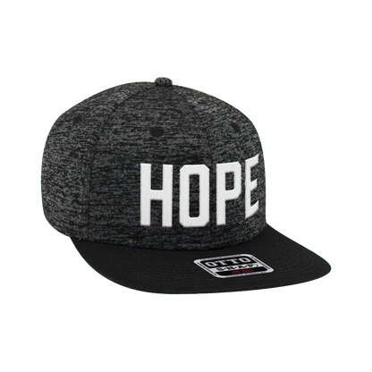 Hope Black Snapback Hat
