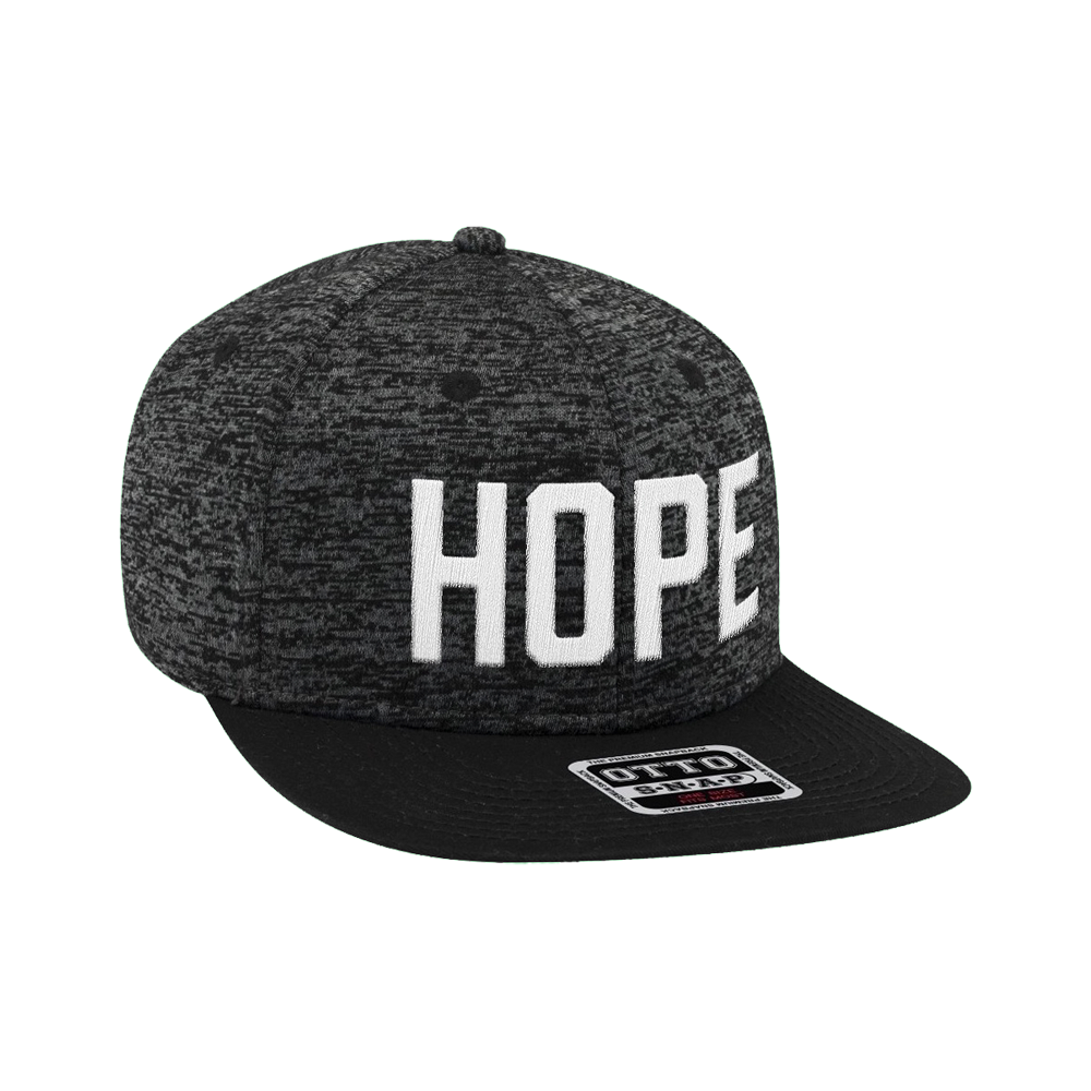 Hope Black Snapback Hat