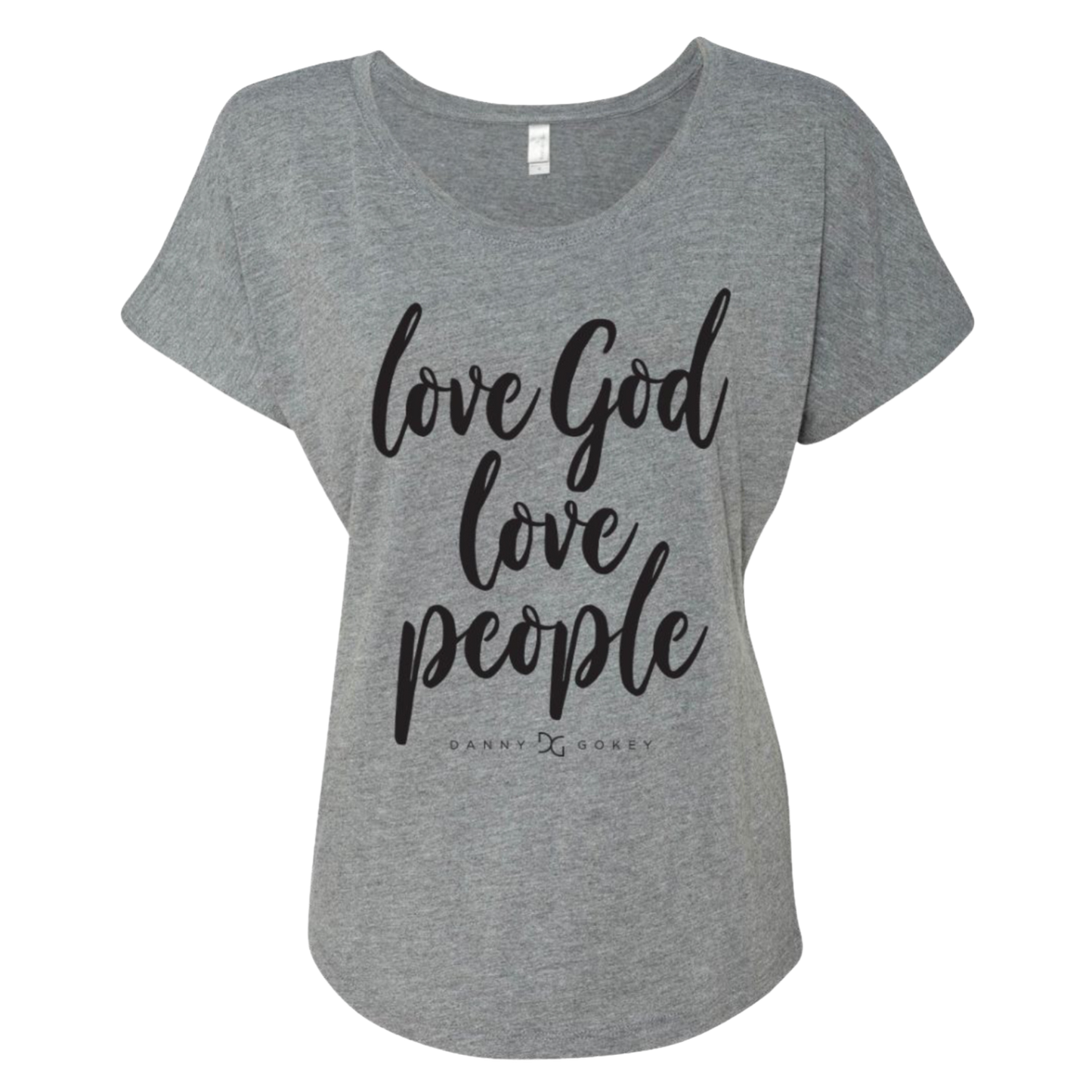 Love God Love People Ladies Tshirt