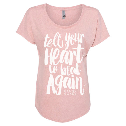 Tell Your Heart Ladies Dolman - Pink