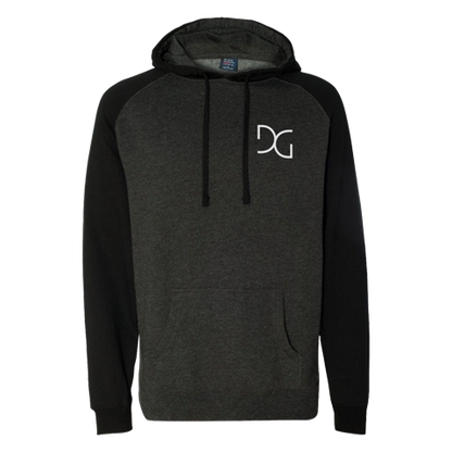 Haven't seen to yet DG charcoal heather black hoodie white writing front chest design product shot Danny Gokey