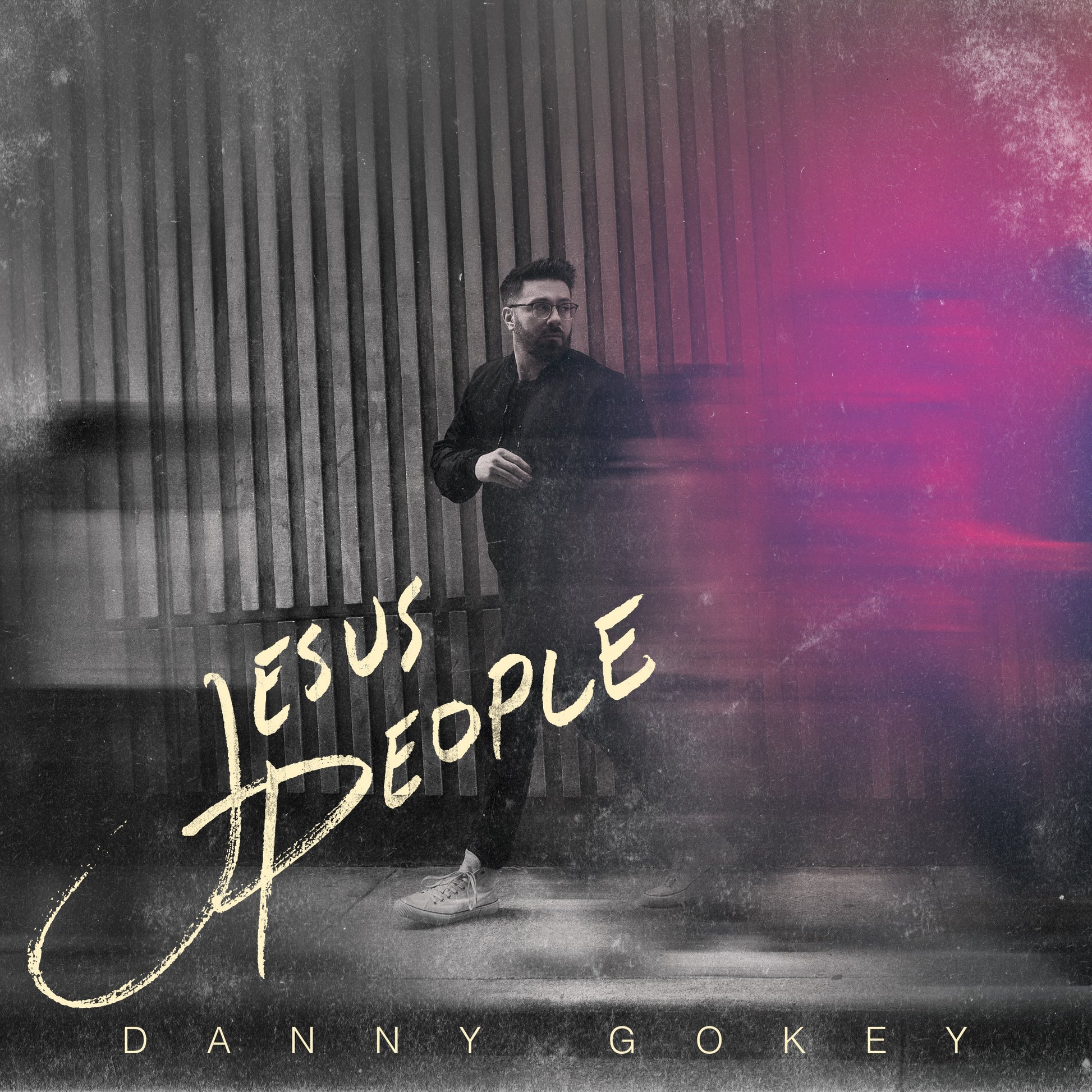 Jesus People black, white, and purple album cover Danny Gokey