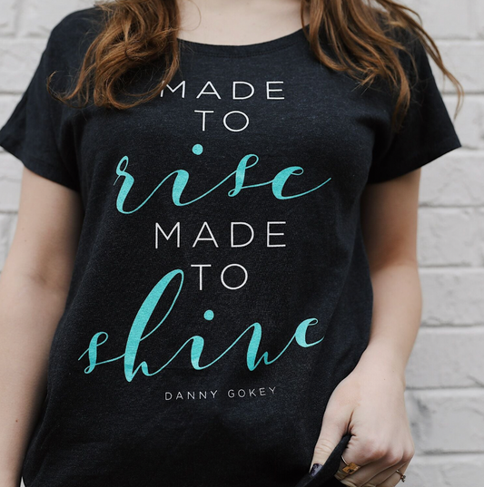 Women's Made To Rise Black Tee