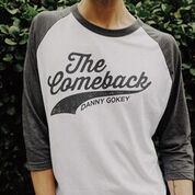Comeback Grey/White Raglan