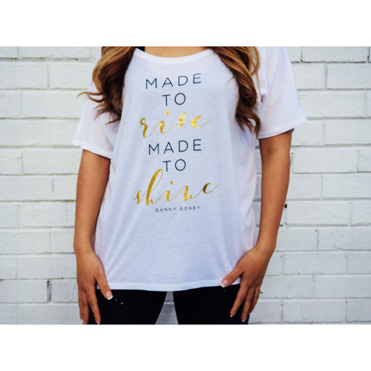 Made To Rise White Tee